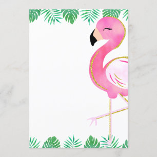 Lasst uns Flamingle-Party Einladung, Flamingo-Glit Einladung