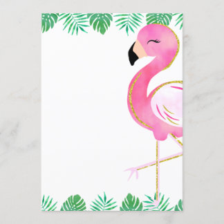 Lasst uns Flamingle-Party Einladung, Flamingo-Glit Einladung