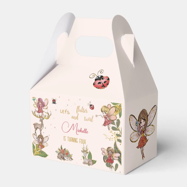 Lasst uns flattern und wirbeln, Märchengarten Gebu Geschenkschachtel (Vorderseite)