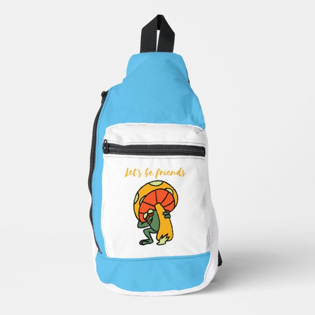 Lasst uns Freunde sein Crossbody Bag (Vorderseite)