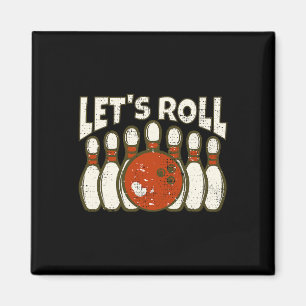 Lasst uns für den lustigen Bowler und den Retro-Bo Magnet