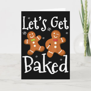 Lasst uns gebackene Cookie-Backteam-Gingerbread-We Karte
