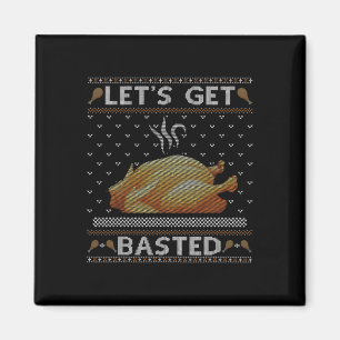 Lasst uns gebastelt werden Türkei Fall Vibes Ugly Magnet