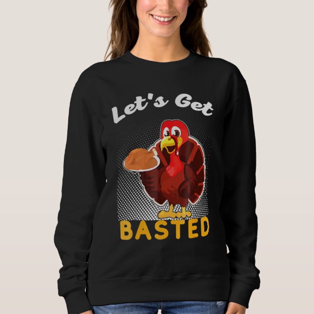 Lasst uns gebastelten Erntedank Kostüm Leg Türkei  Sweatshirt (Vorderseite)