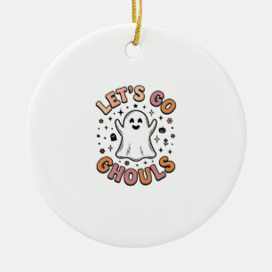 Lasst uns gehen, Geister süße Halloween-Geister Keramik Ornament