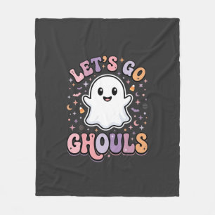 Lasst uns gehen, Ghouls Süße Halloween-Geist Grafi Fleecedecke