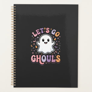 Lasst uns gehen, Ghule Süße Halloween-Geist Grafik Planer