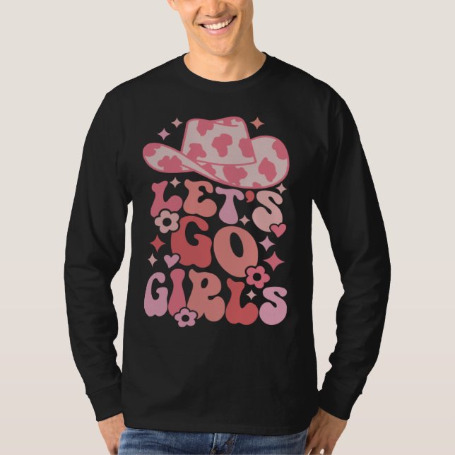 Lasst uns gehen Mädchen Nashville Junggesellinnena T-Shirt (Vorderseite)