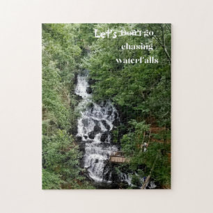 Lasst uns gehen und Wasserfälle jigsaw Puzzle jage