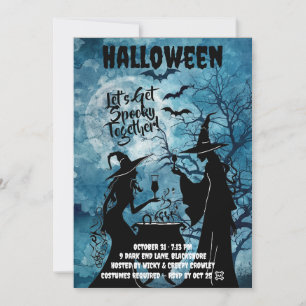 Lasst uns gemeinsam gruselig Halloween-Einladung Save The Date