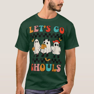 Lasst uns Ghouls Groovy Retro Spooky Season Ghost  T-Shirt