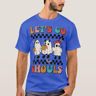 Lasst uns Ghouls Groovy Retro Spooky Season Ghost  T-Shirt