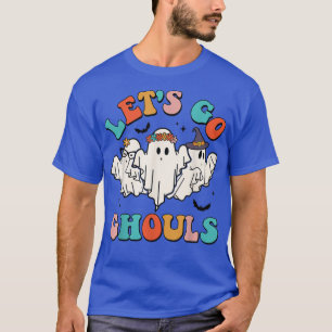 Lasst uns Ghouls Groovy Retro Spooky Season Ghost T-Shirt