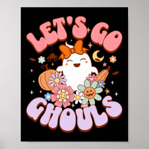 Lasst uns Ghouls Halloween Ghost Outfit Kostüm Ret Poster
