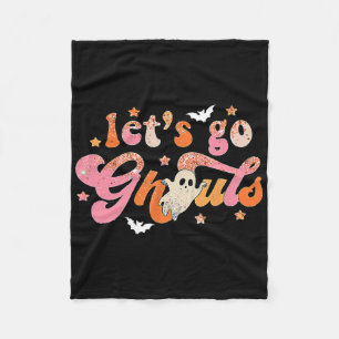 Lasst uns Ghouls Niedlich Ghost Boo Spaß Halloween Fleecedecke