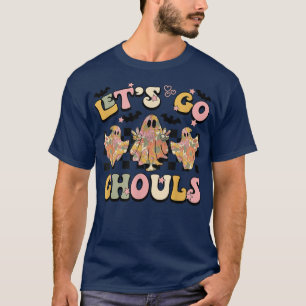 Lasst uns Ghouls Retro Halloween Groovy Spooky Sea T-Shirt