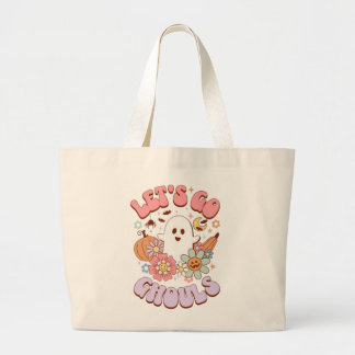Lasst uns Ghule Halloween-Tasche Jumbo Stoffbeutel