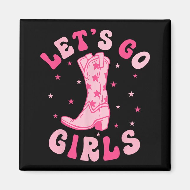 Lasst uns Girls Bridesmaid Bride Squad Nashville B Magnet (Vorne)