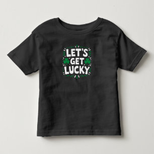 Lasst uns Glück haben Shamrock Lustiger St. Patric Kleinkind T-shirt