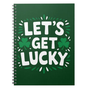 Lasst uns Glück Kleeblatt Funny St Patrick's Day h Notizblock