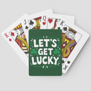Lasst uns Glück Kleeblatt Funny St Patrick's Day h Spielkarten