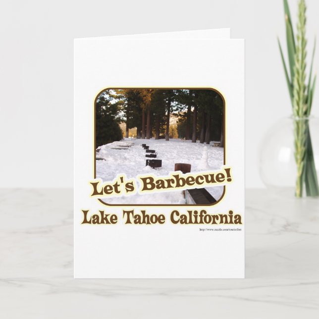 Lasst uns GRILLEN in Tahoe Karte (Vorderseite)