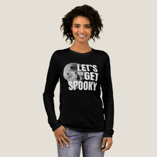 "Lasst uns gruselig werden" Totenkopf T-Shirt Tri-Blend Shirt