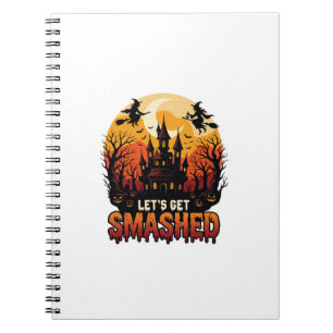 Lasst uns Halloween Halloween Schloss Hexen P zert Notizblock