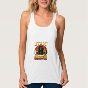 Lasst uns Halloween-Kürbisfriedhof zertrümmern Tank Top