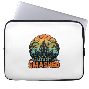 Lasst uns Halloween Spukhaus Sonnenuntergang Ba ze Laptopschutzhülle