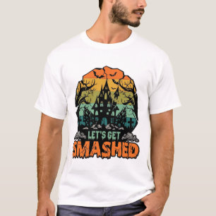 Lasst uns Halloween Spukhaus Sonnenuntergang Ba ze T-Shirt