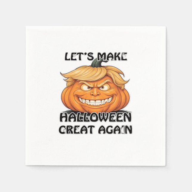 Lasst uns Halloween wieder zum Klassischen machen Serviette (Vorderseite)