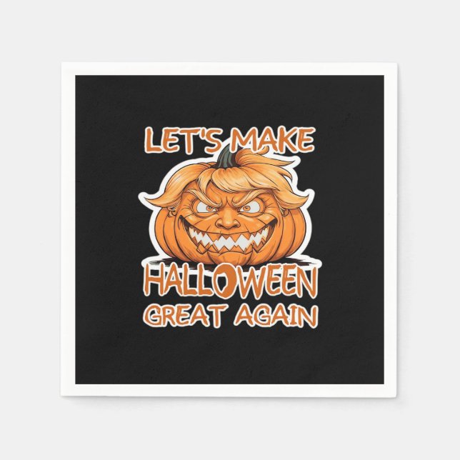 Lasst uns Halloween wieder zum Klassischen machen Serviette (Vorderseite)