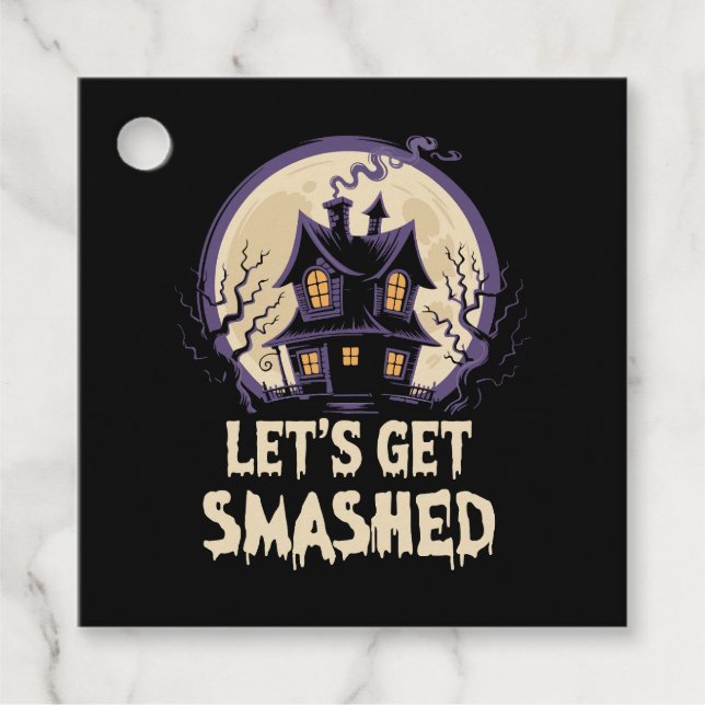 Lasst uns Halloween zertrümmern Geschenkanhänger (Vorderseite)