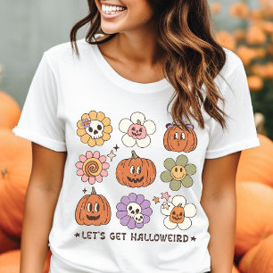 Lasst uns Halloweird werden Retro Halloween Tri-Blend Shirt