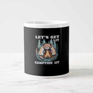 Lasst uns hingehen. Campfire Lit Classic Jumbo-Tasse