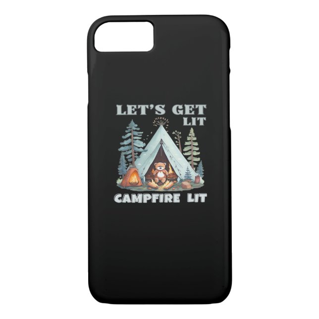 Lasst uns hingehen. Campfire Lit. Vibe Camping Cla Case-Mate iPhone Hülle (Rückseite)