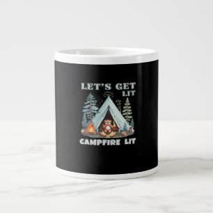 Lasst uns hingehen. Campfire Lit. Vibe Camping Cla Jumbo-Tasse
