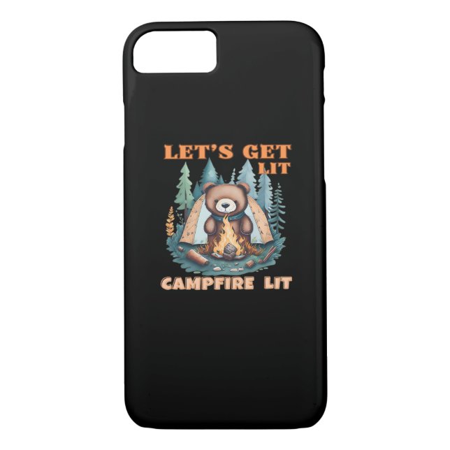 Lasst uns hingehen. Campfire Lit. Zelt Camping Cla Case-Mate iPhone Hülle (Rückseite)