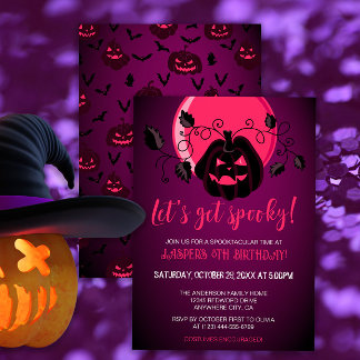 Lasst uns jedes schöne Halloween-Party machen Einladung