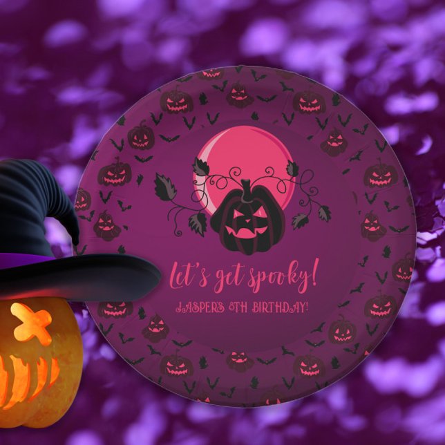 Lasst uns jedes schöne Halloween-Party machen Pappteller (Von Creator hochgeladen)