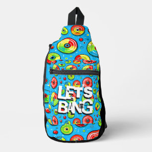 Lasst uns knallen   Disk Golf Themed Crossbody Bag