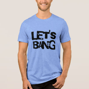 Lasst uns knallen Disk Golf Themed Tri-Blend Shirt