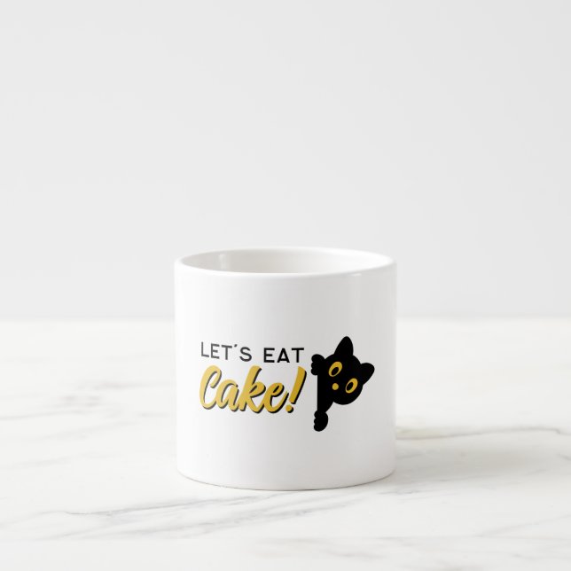 Lasst uns Kuchen essen  Espressotasse (Vorderseite)