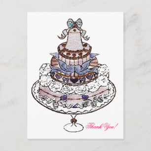 Lasst uns Kuchen essen ~ Postkarte / Einladungen
