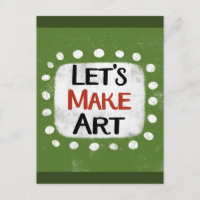 Lasst uns Kunst-Postkarte machen