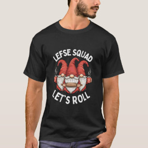 Lasst uns Lefse Squad lustige Weihnachtsbacken rol T-Shirt