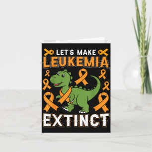 Lasst uns Leukämie ausrotten Dinosaurier-Bewusstse Karte