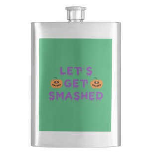 Lasst uns Lila zusammenstoßen (Pumpkins) Flachmann
