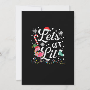 Lasst uns Lit Adult Flamingo Weihnachten